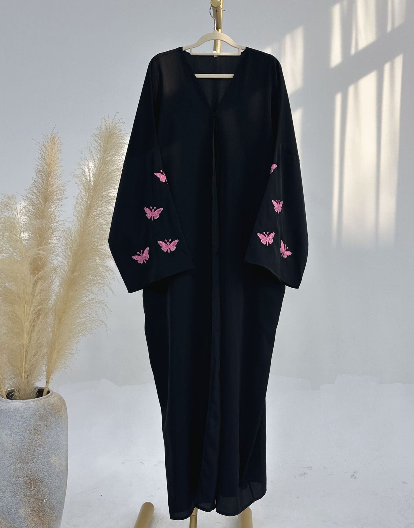 Butterfly Embroidery Abaya
