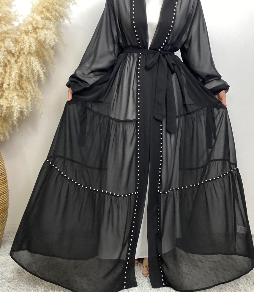 Chiffon Pearl Abaya