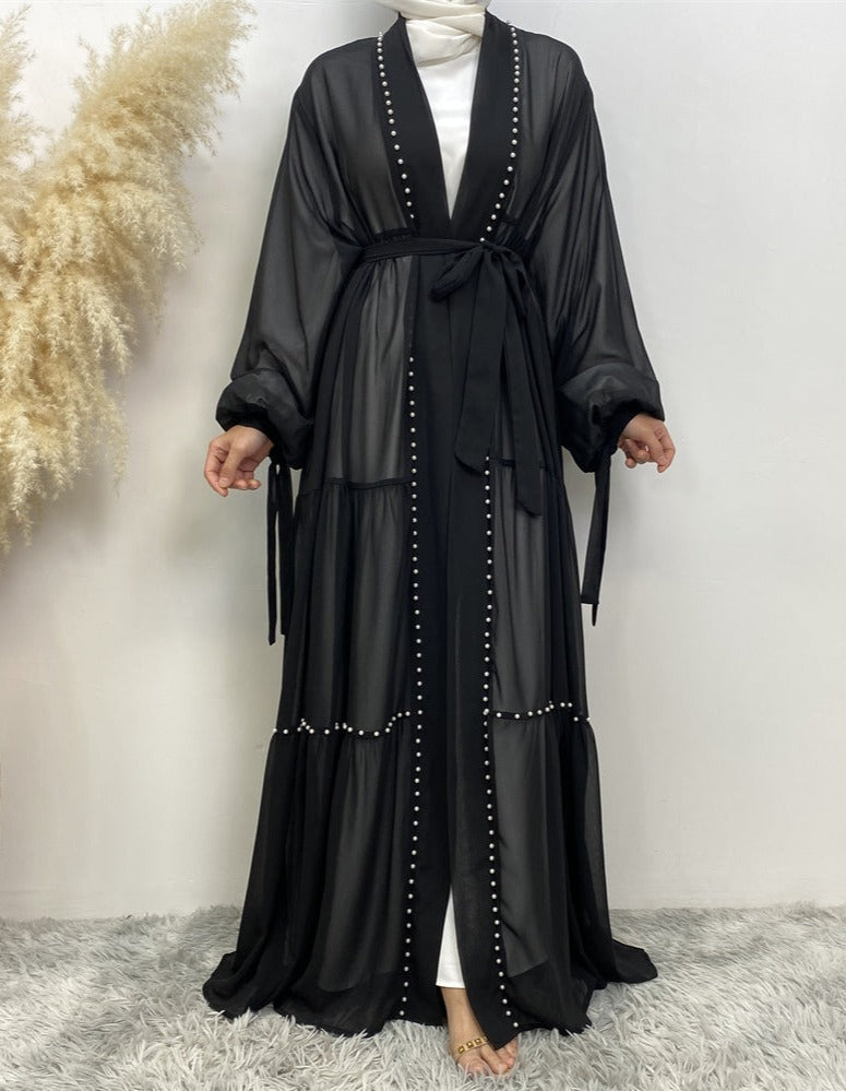 Chiffon Pearl Abaya