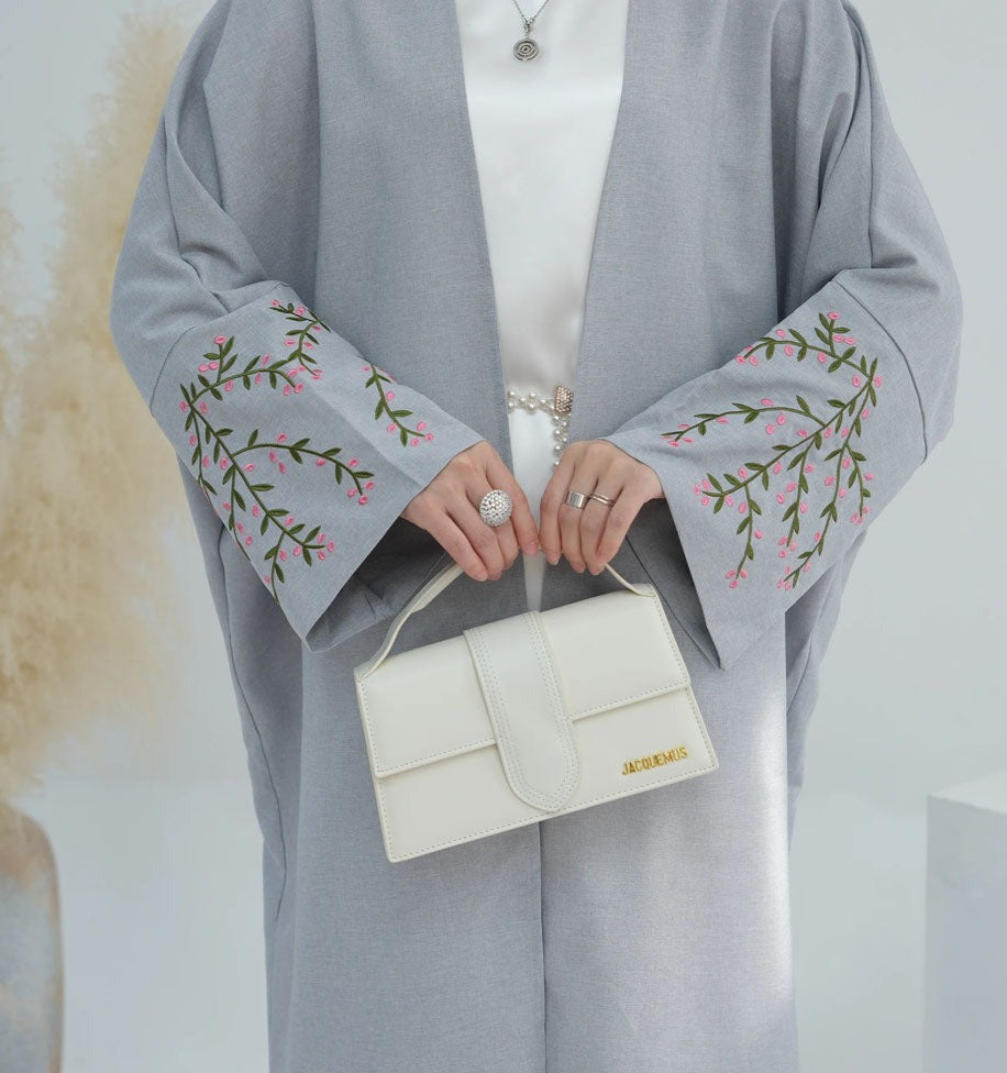 Maala Floral Embroidery Abaya