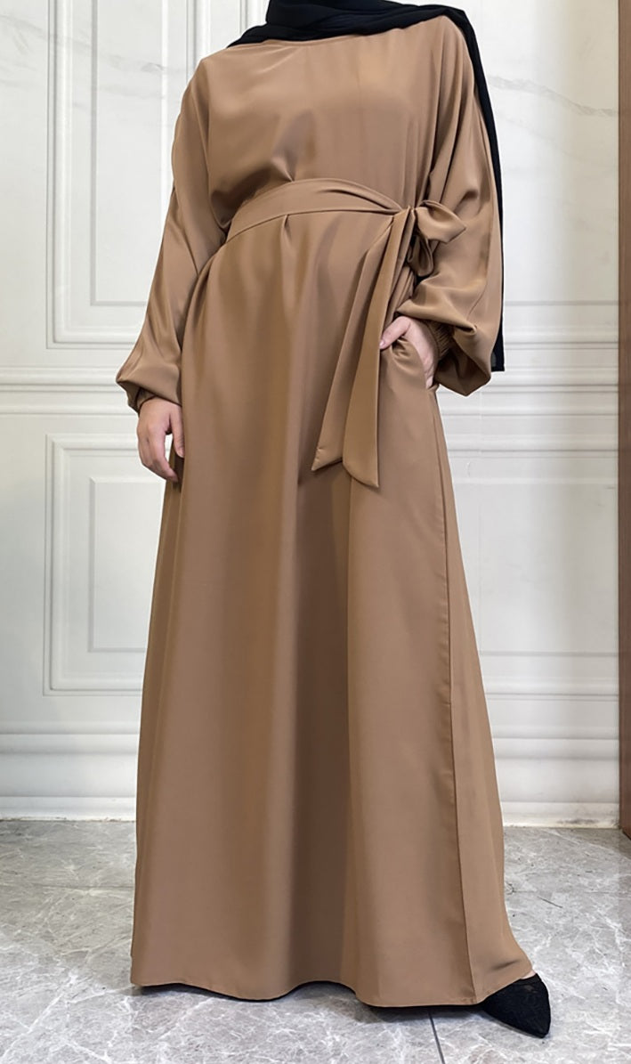 Casual abaya with pockets
