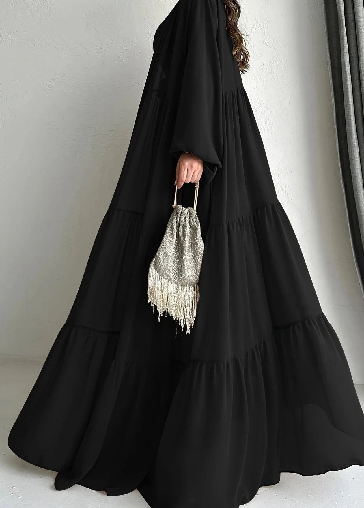 Noori Chiffon Abaya Set