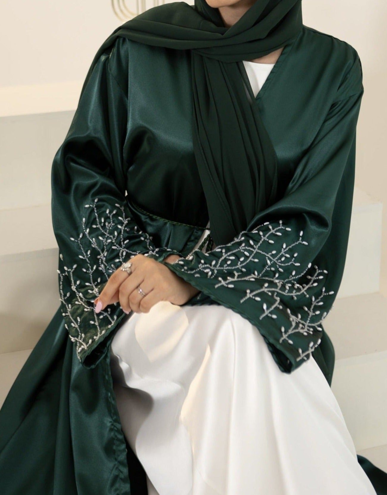 Lailah Pearl Embroidery Abaya