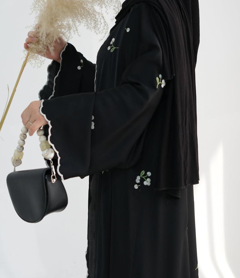 Zaleri Floral Abaya