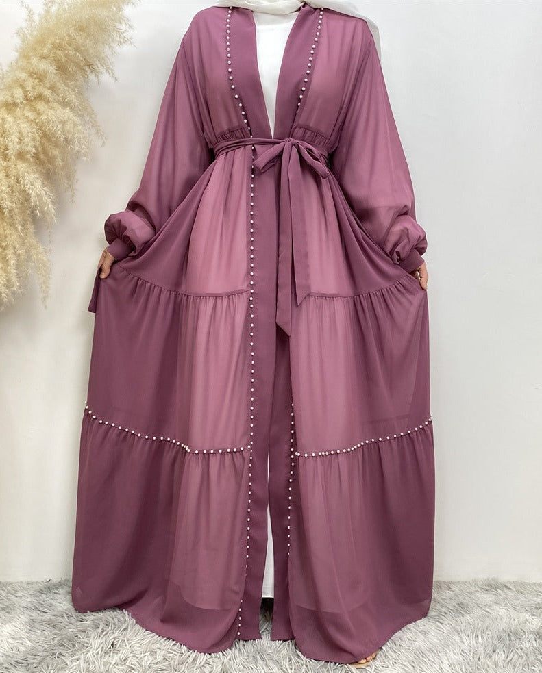 Chiffon Pearl Abaya