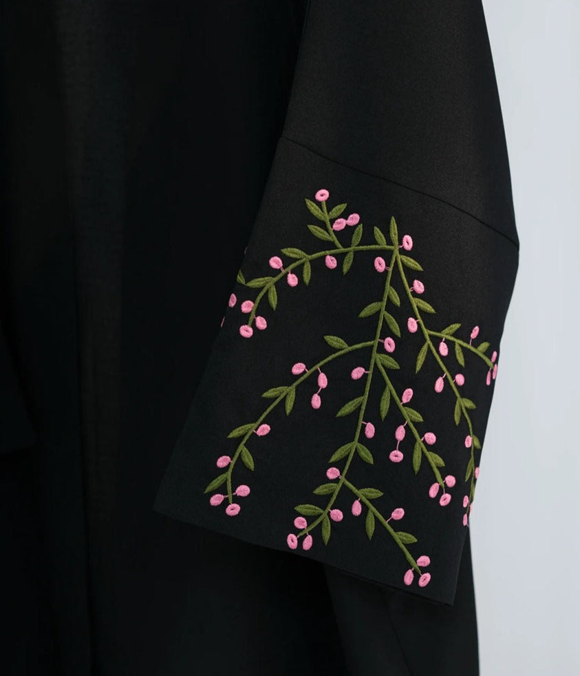 Maala Floral Embroidery Abaya