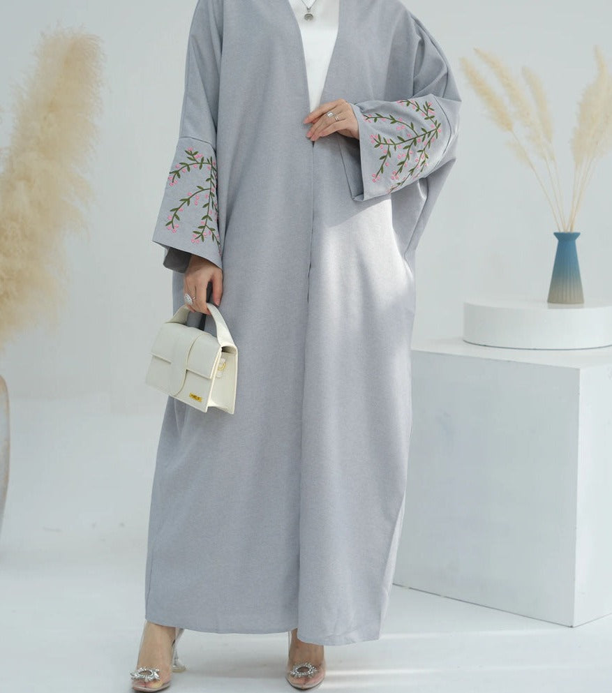 Maala Floral Embroidery Abaya