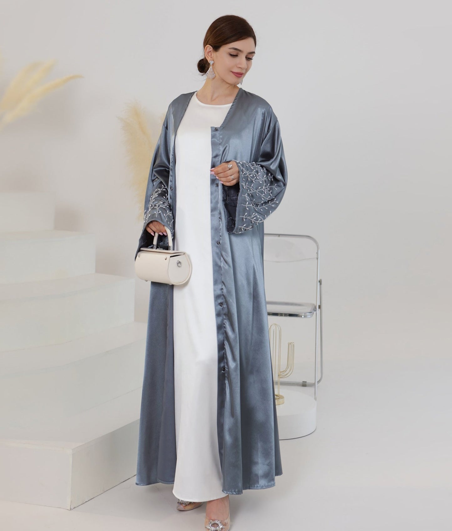 Lailah Pearl Embroidery Abaya