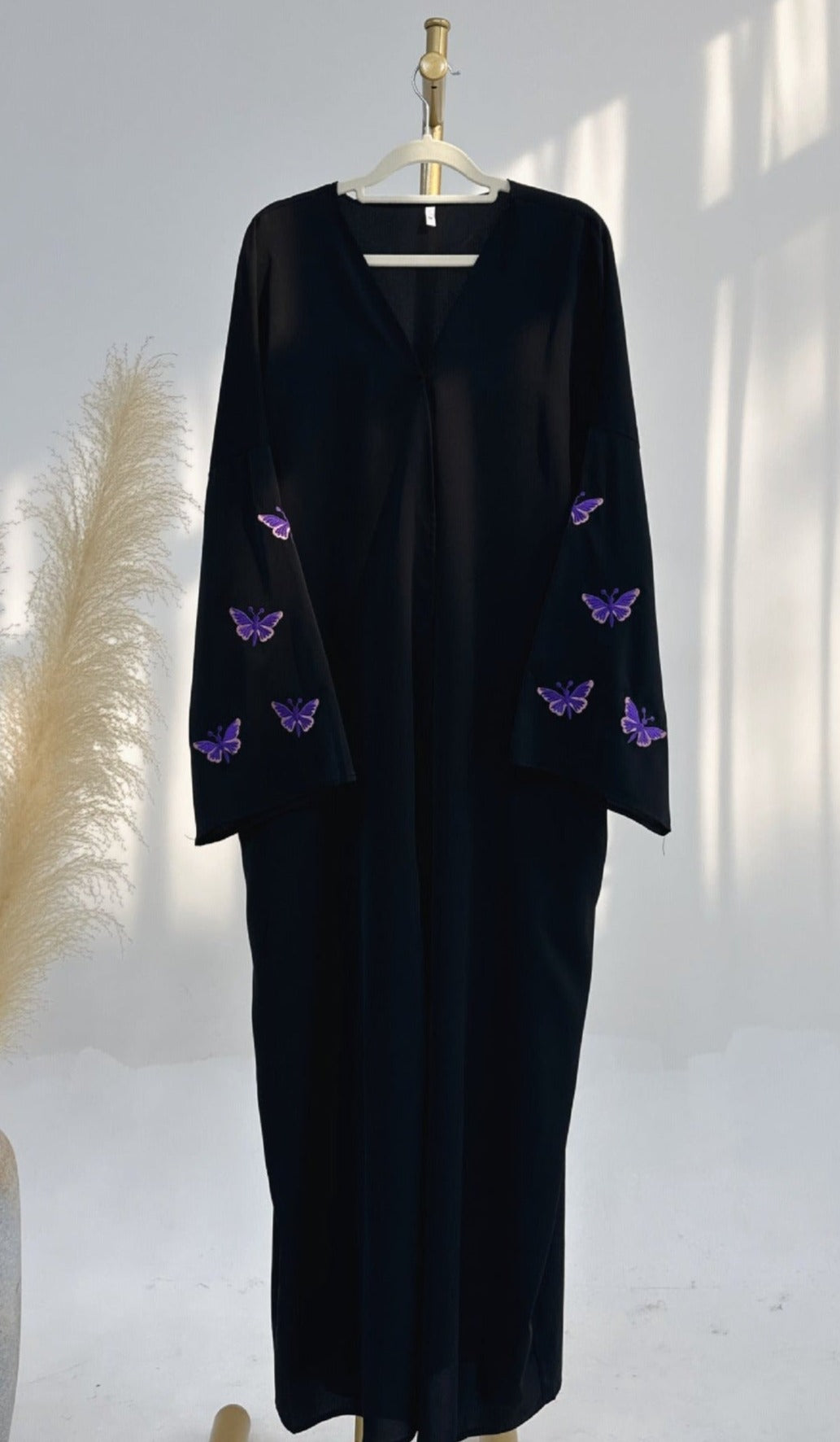 Butterfly Embroidery Abaya