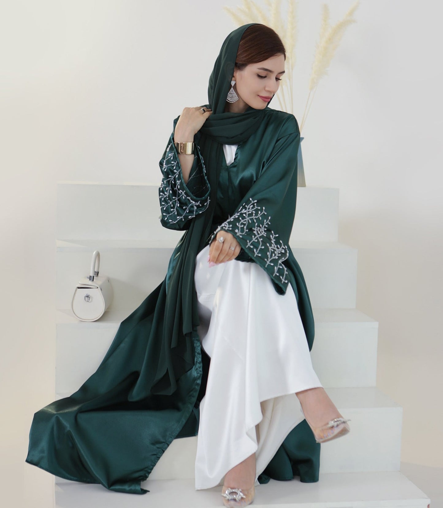 Lailah Pearl Embroidery Abaya