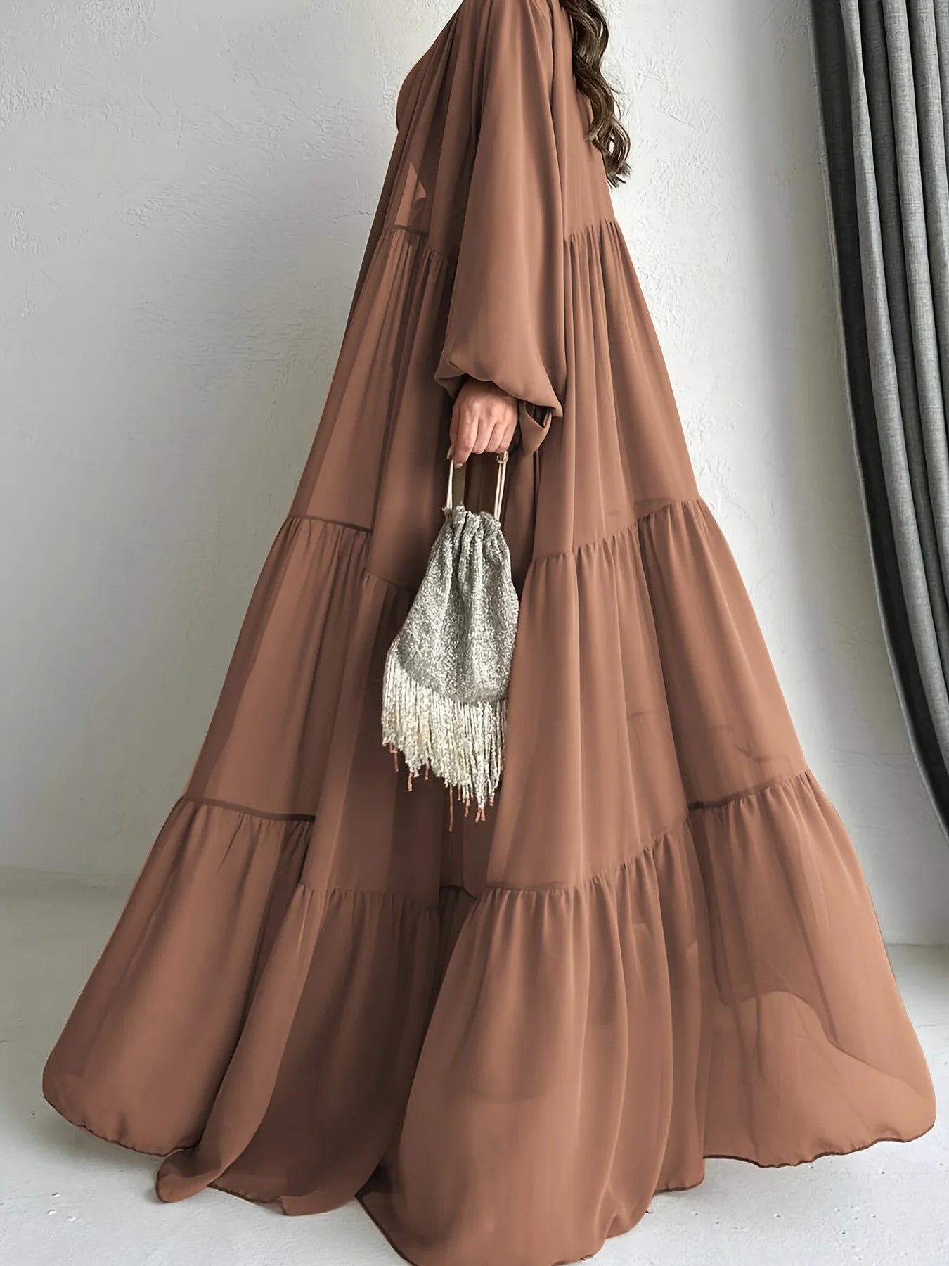 Noori Chiffon Abaya Set