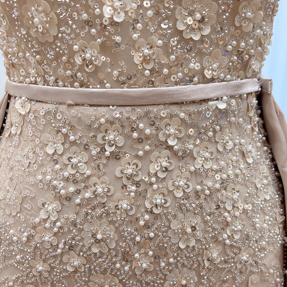 Elise Floral Sequin Gown