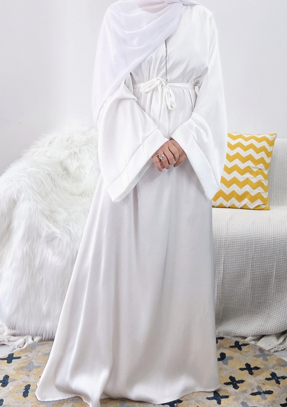 Samreen Satin Abaya