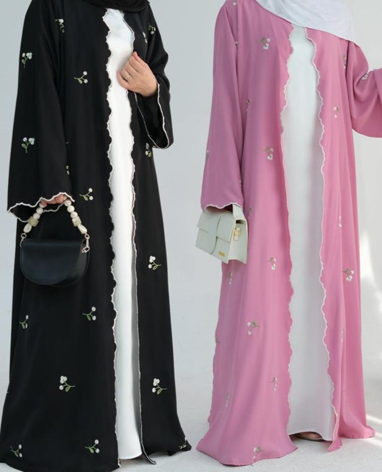 Zaleri Floral Abaya