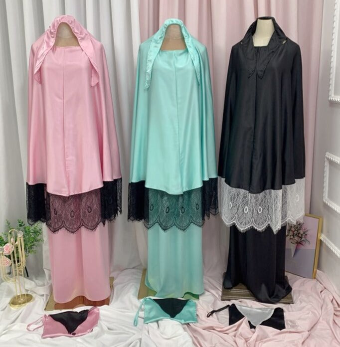 Rumaan Satin Jilbab Set