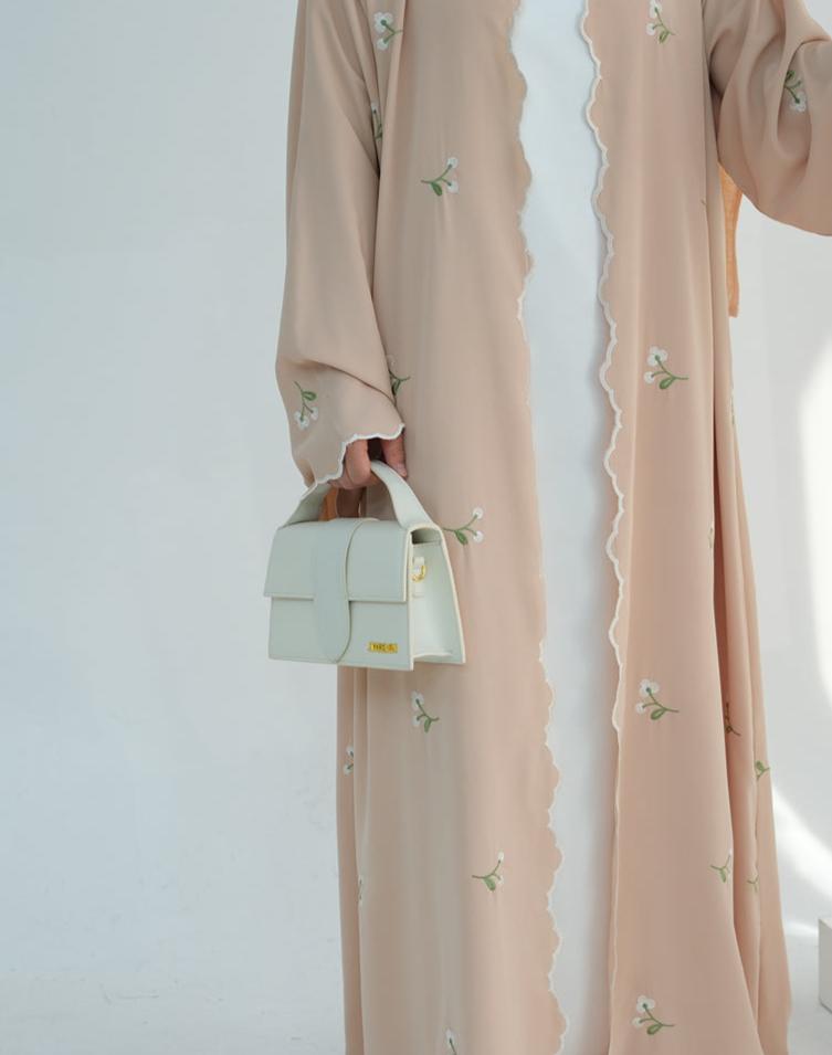Zaleri Floral Abaya