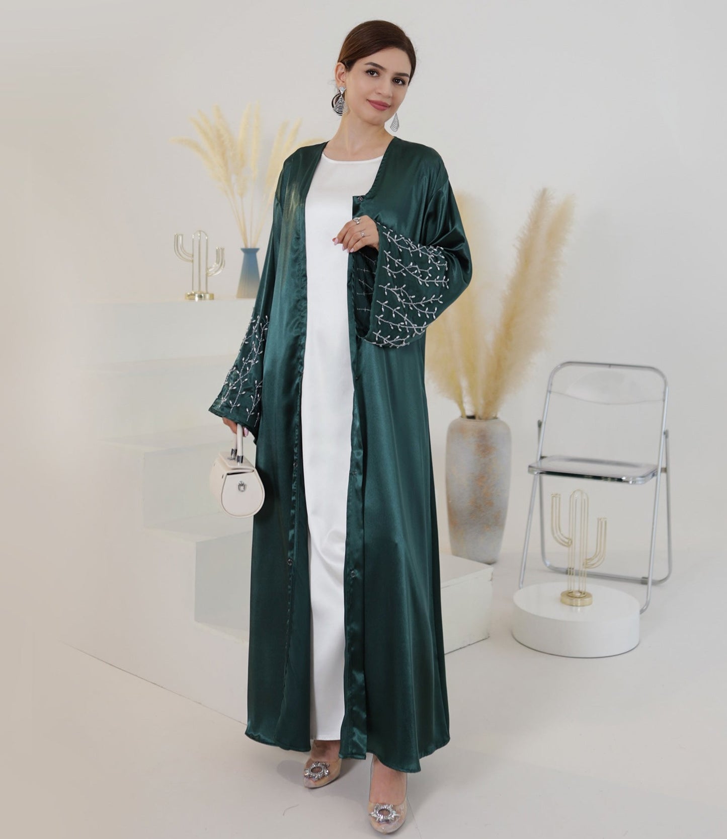 Lailah Pearl Embroidery Abaya