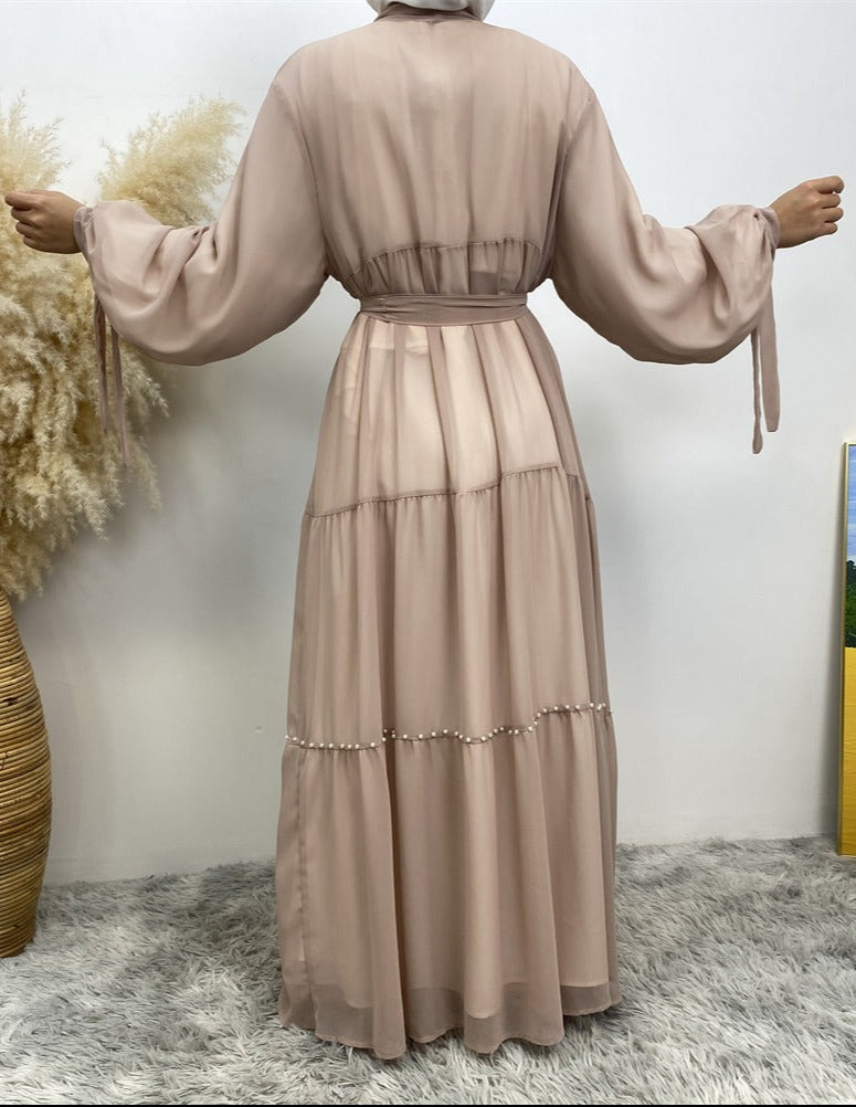 Chiffon Pearl Abaya
