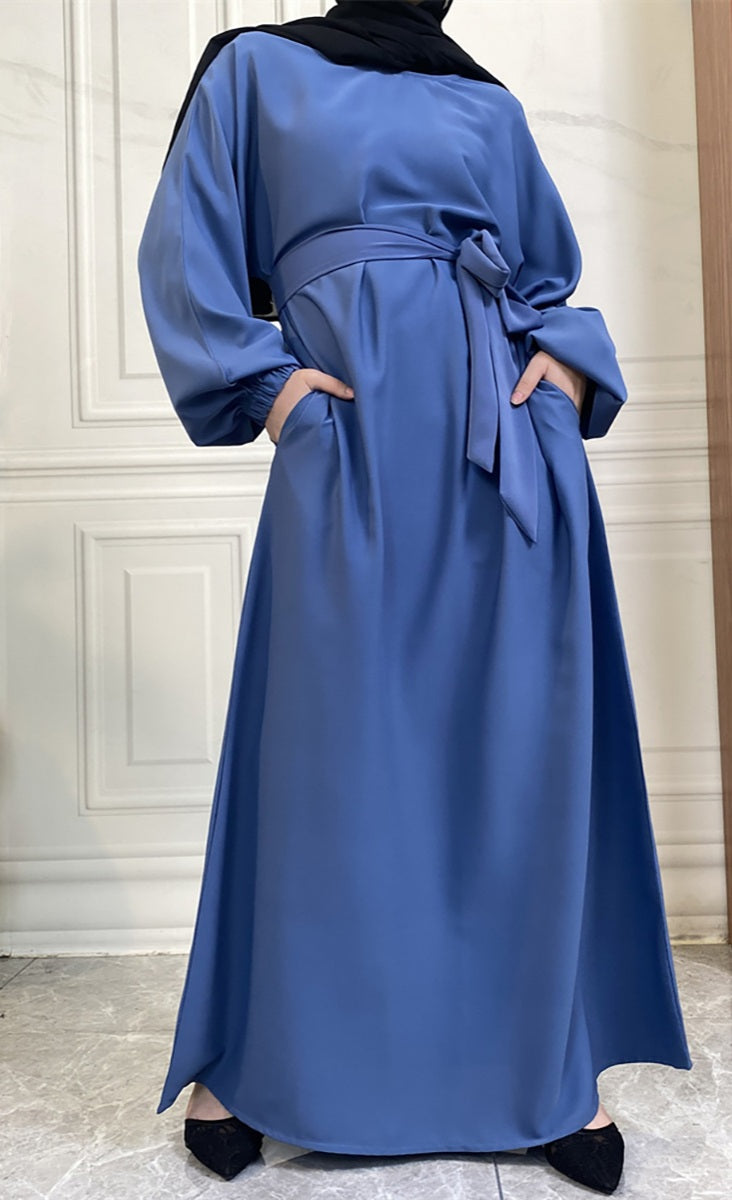 Casual abaya with pockets