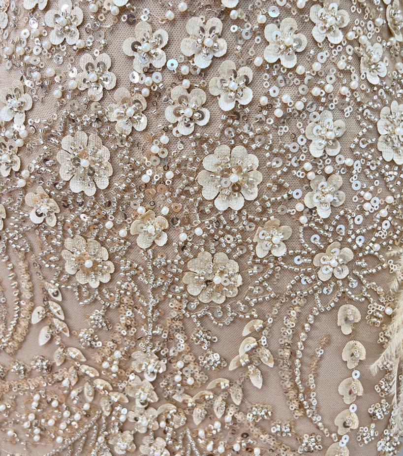 Elise Floral Sequin Gown
