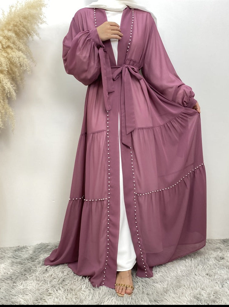 Chiffon Pearl Abaya