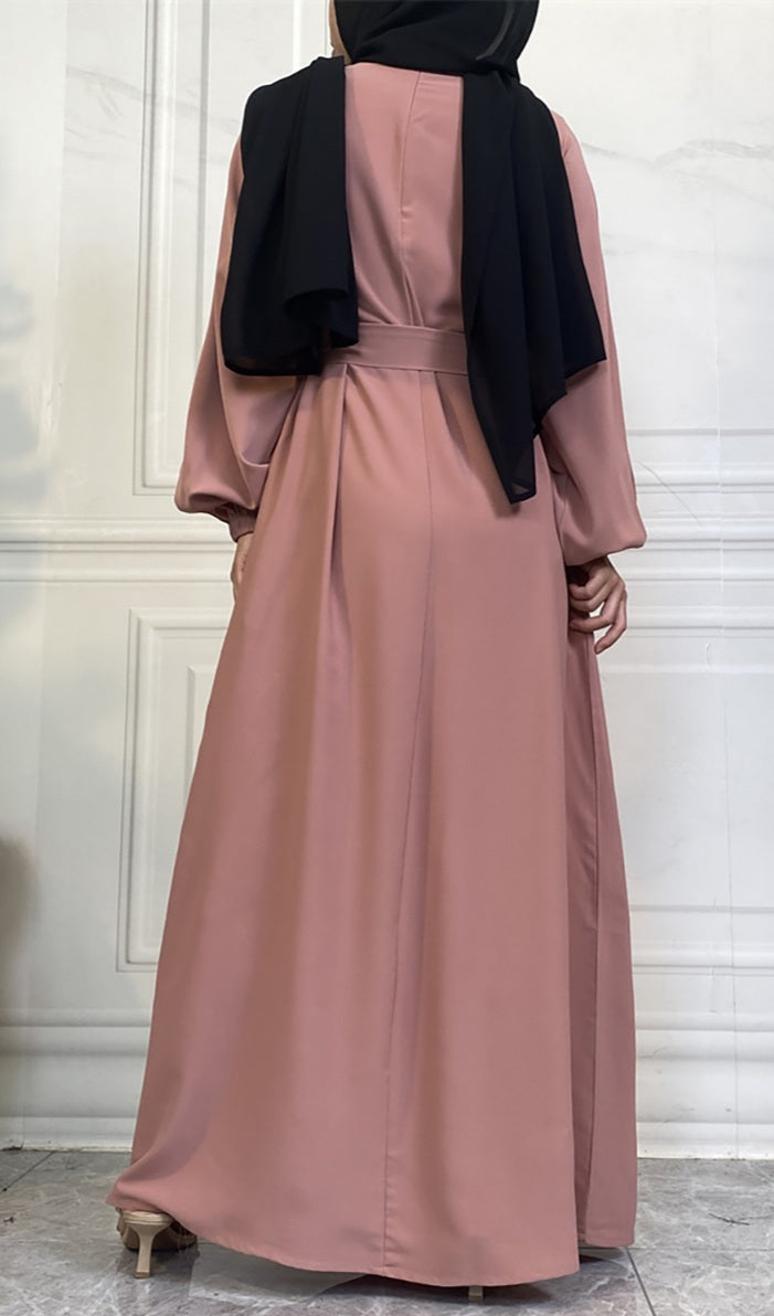Casual abaya with pockets