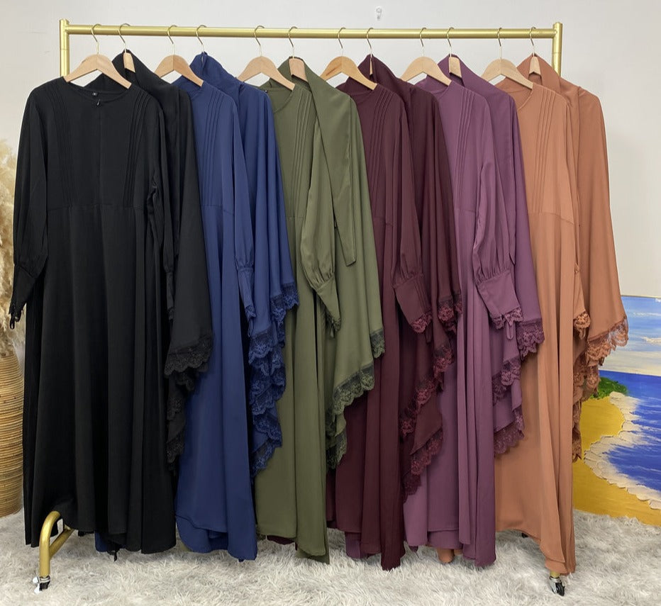 Seema Lace Jilbab set