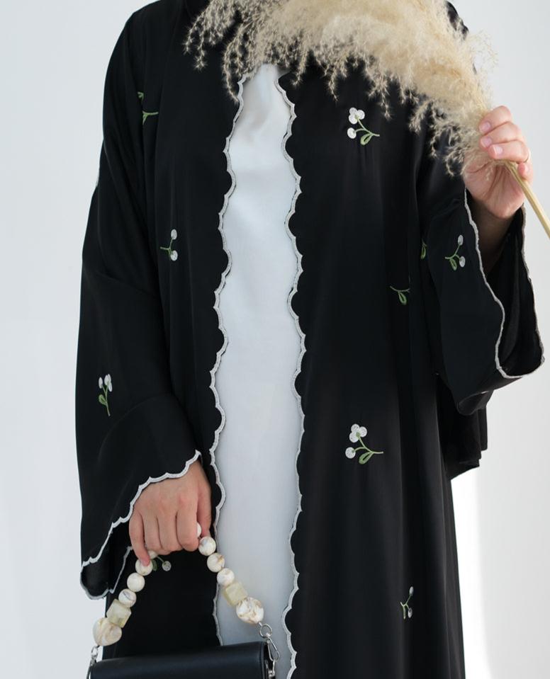 Zaleri Floral Abaya