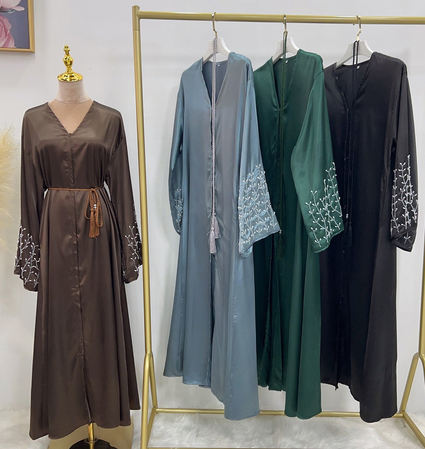 Lailah Pearl Embroidery Abaya