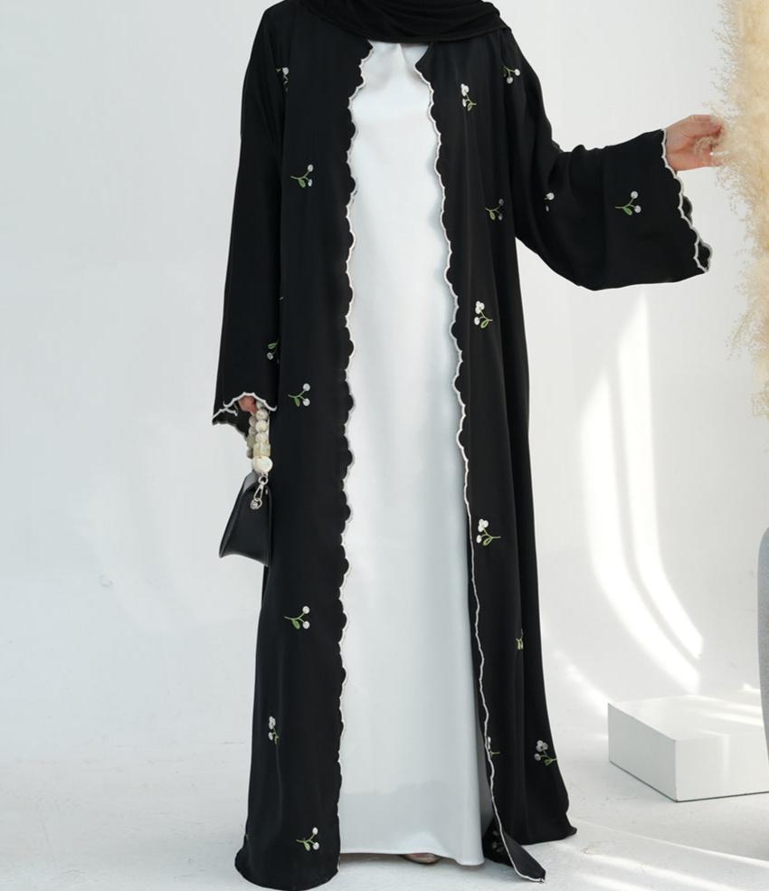Zaleri Floral Abaya