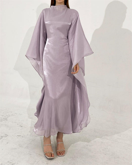 Farha Butterly Abaya-Blush Purple