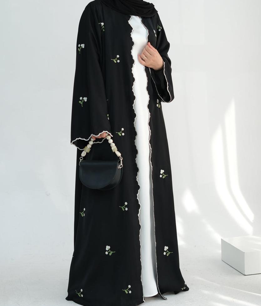 Zaleri Floral Abaya