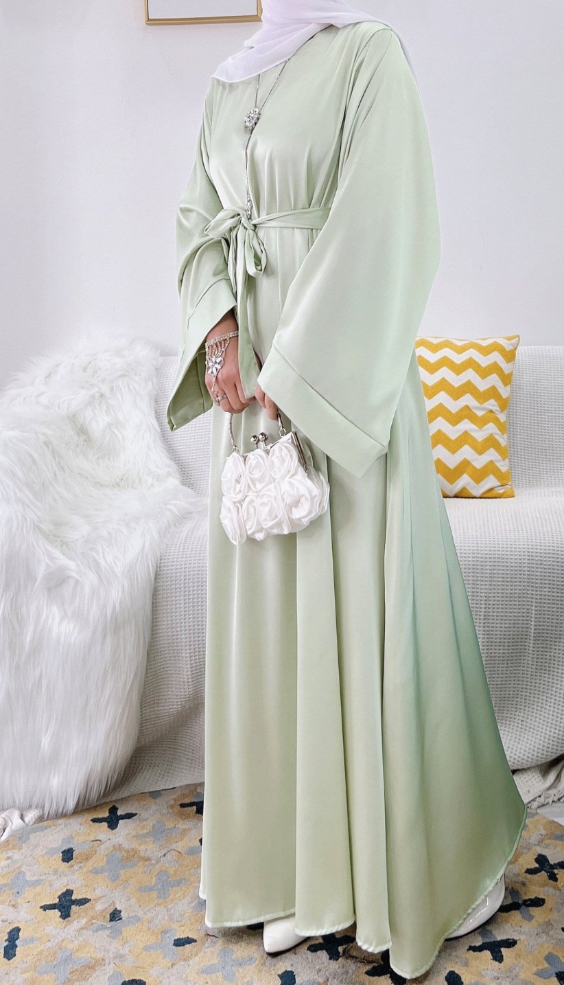 Samreen Satin Abaya