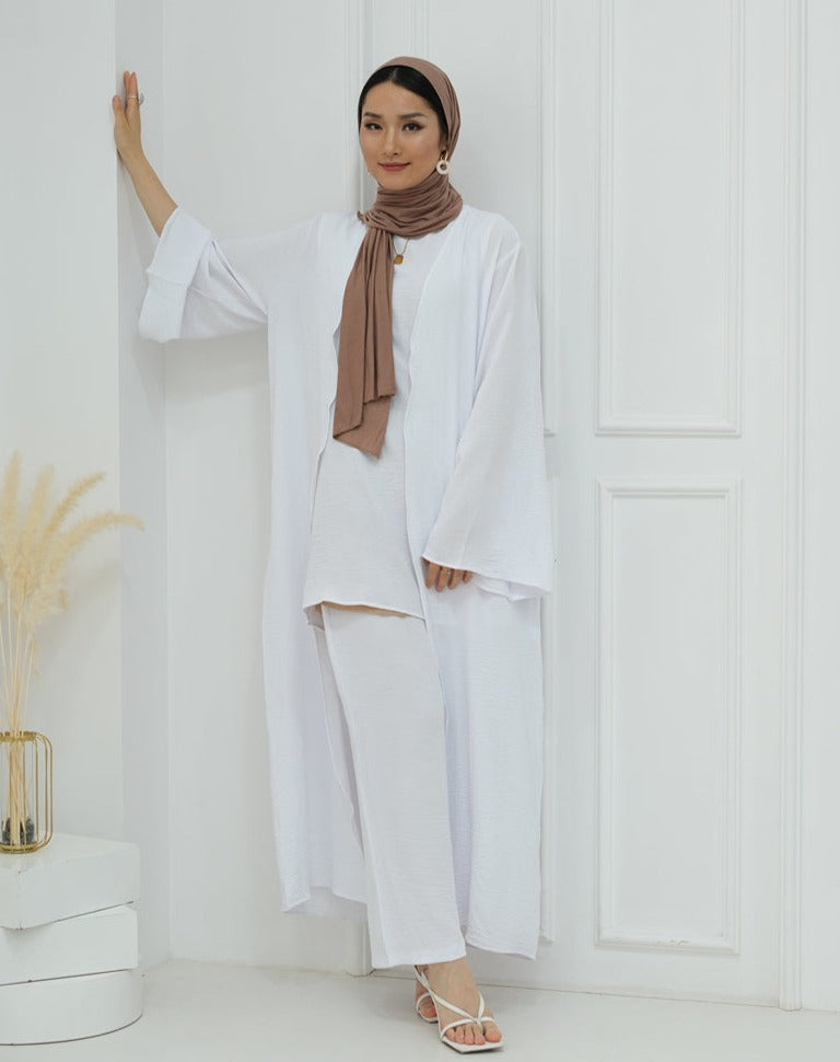 Zoha-Three Piece Abaya Set