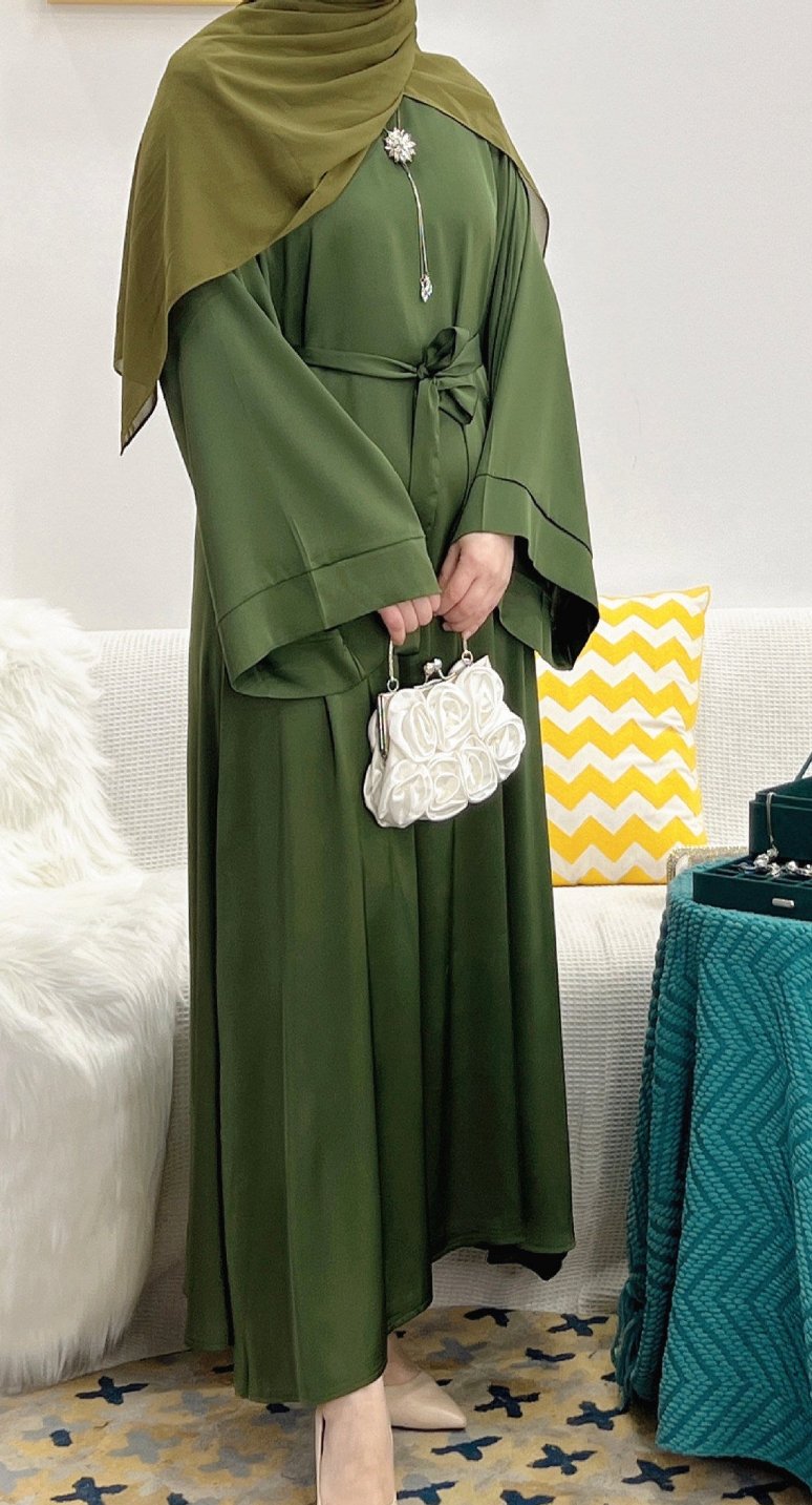 Samreen Satin Abaya