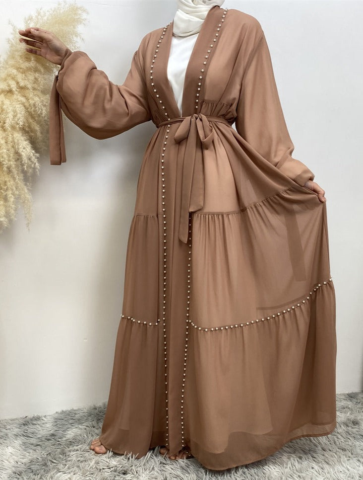 Chiffon Pearl Abaya