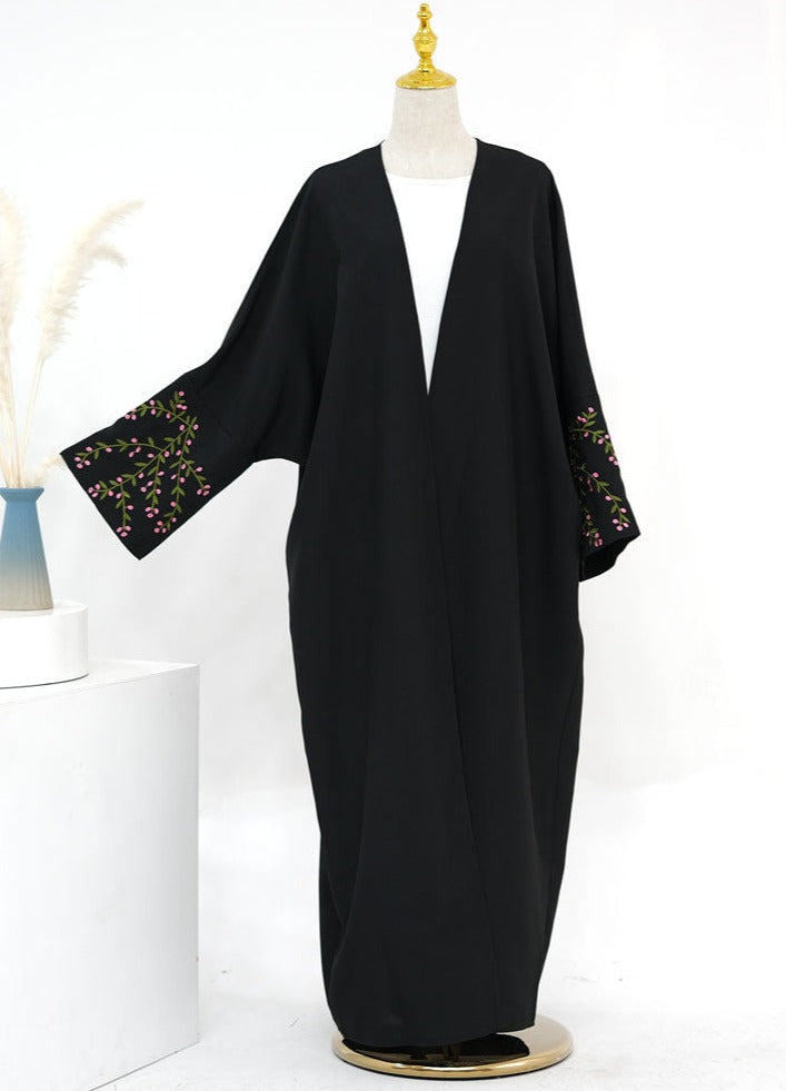 Maala Floral Embroidery Abaya