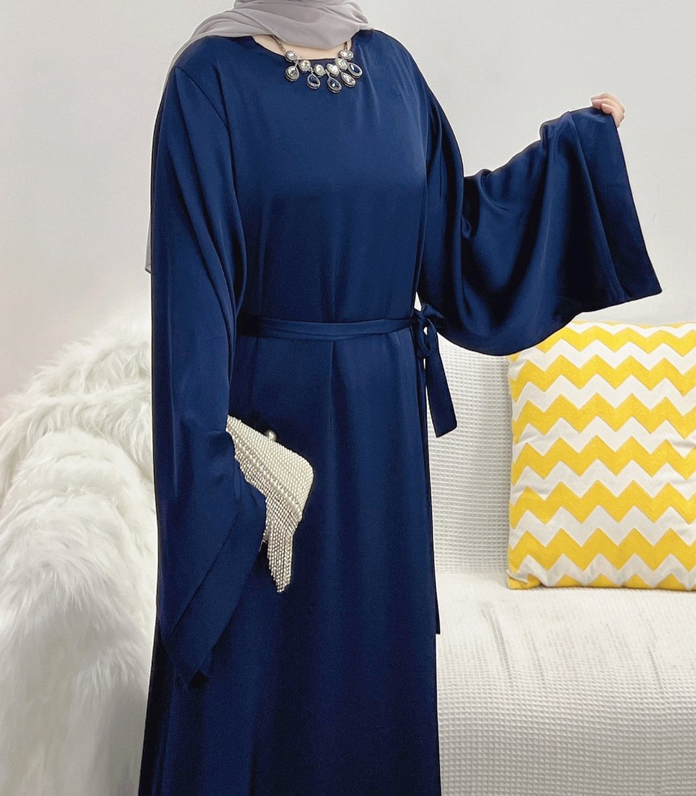 Samreen Satin Abaya