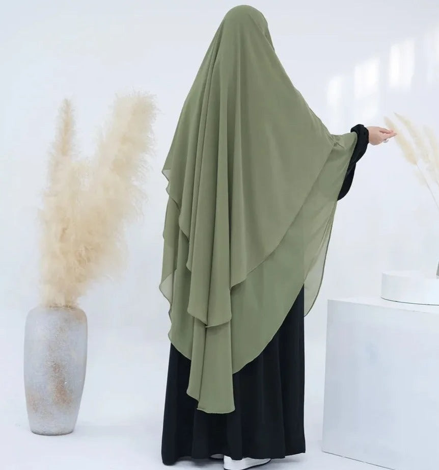 Rumaisa Chiffon Khimar