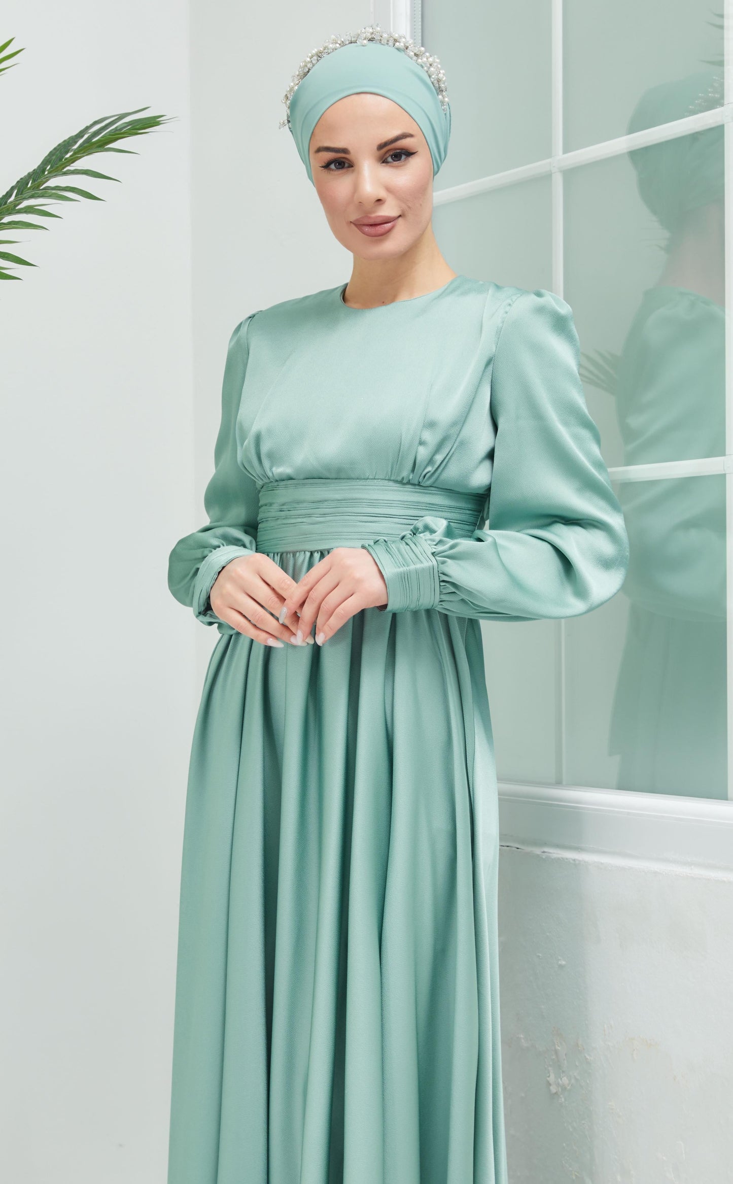 Hiba Satin Gown