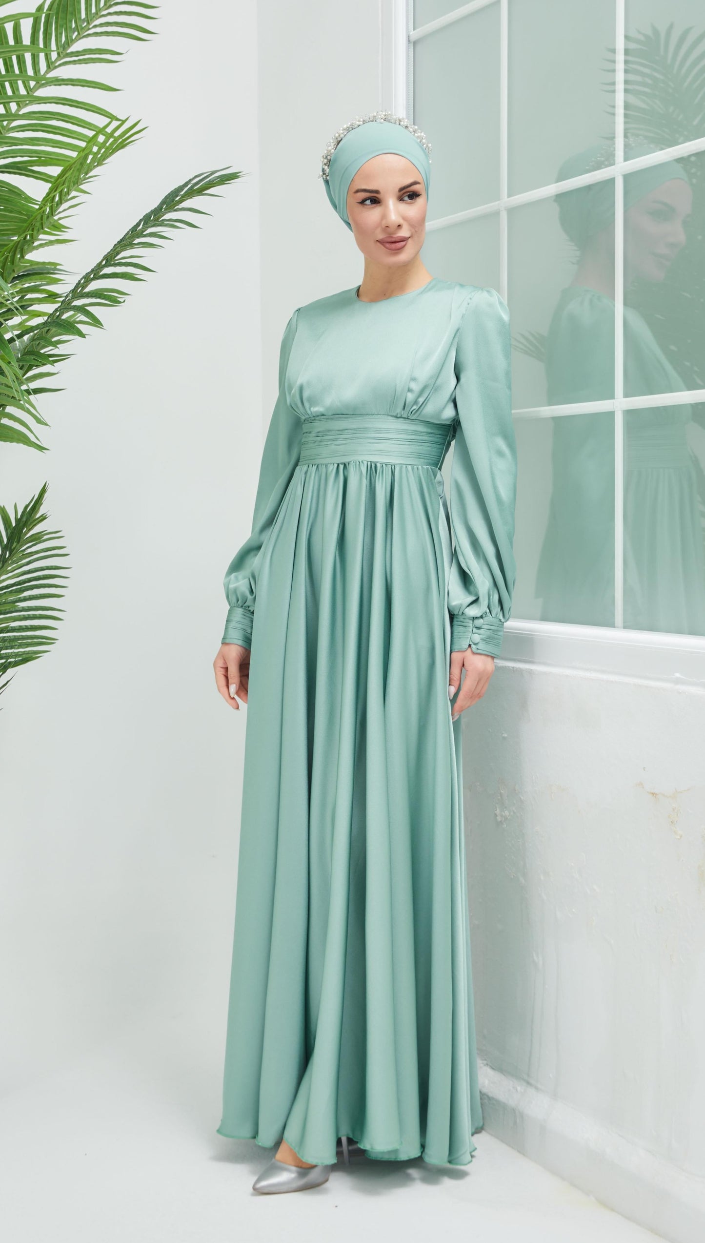 Hiba Satin Gown