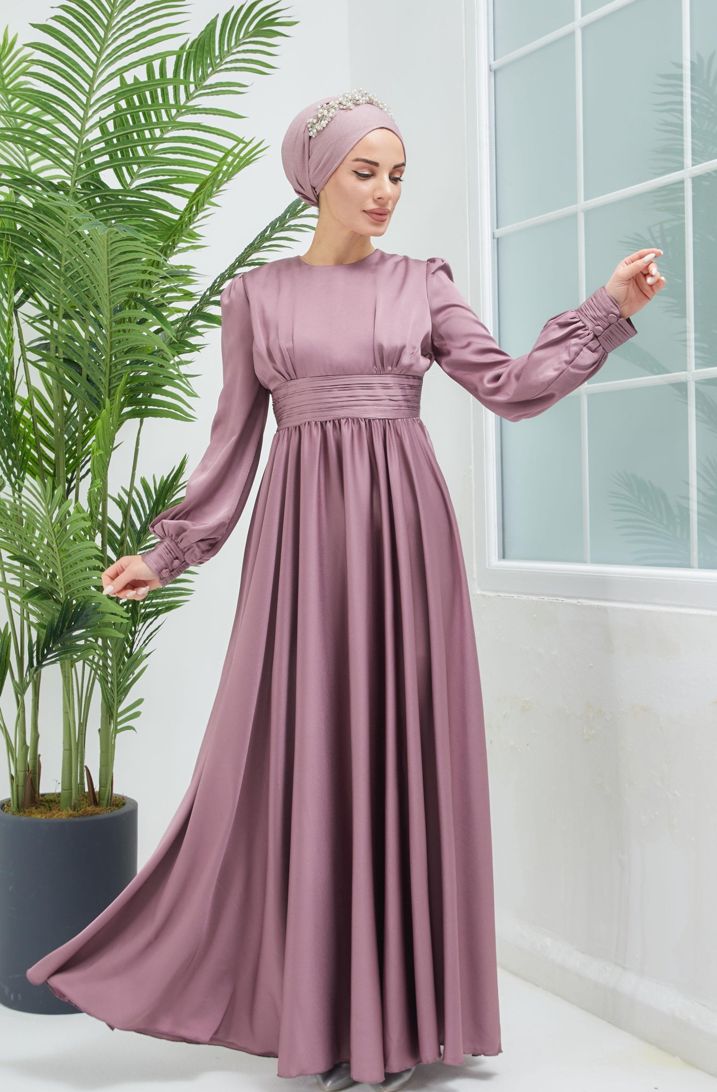 Hiba Satin Gown