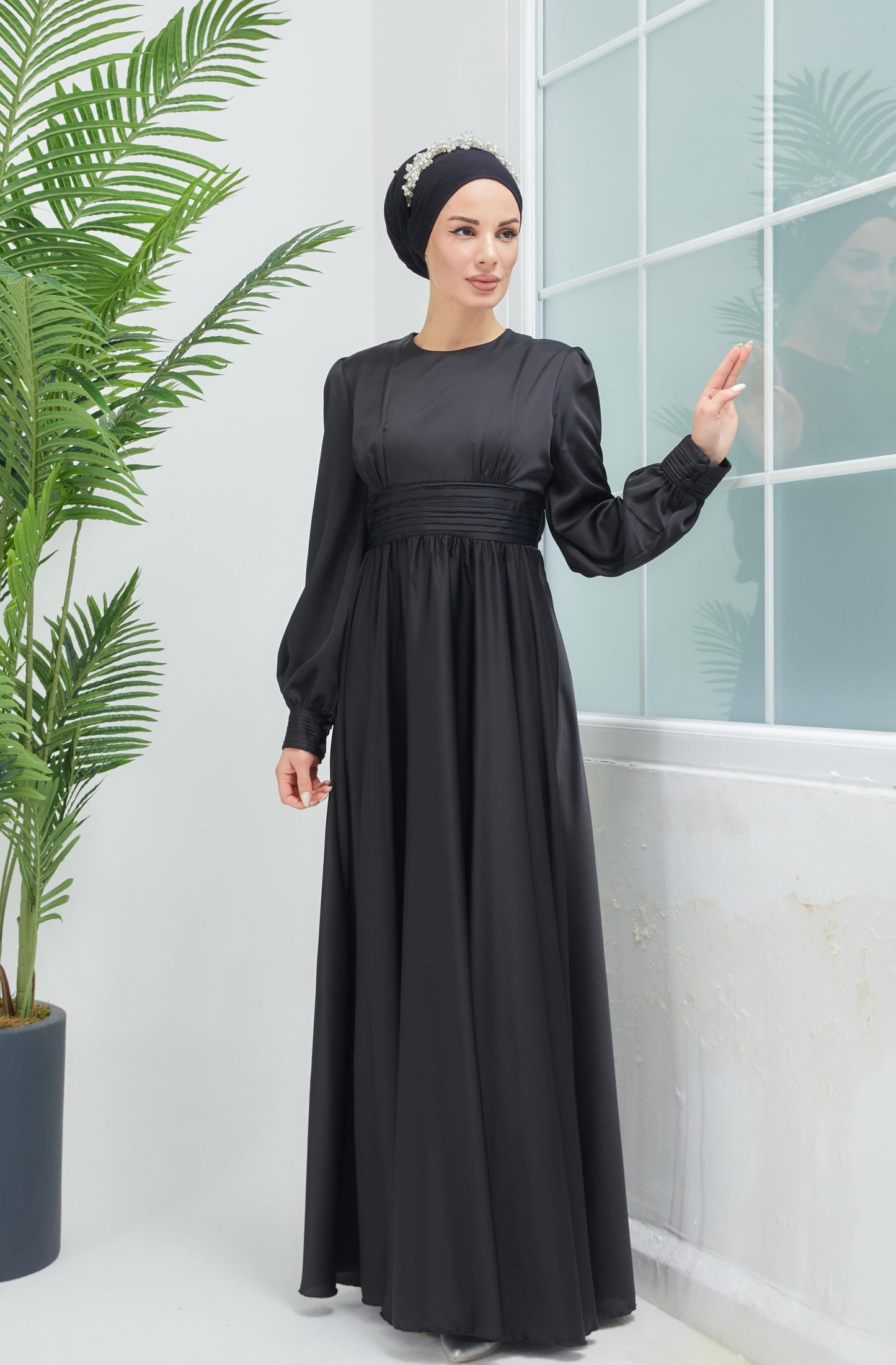 Hiba Satin Gown