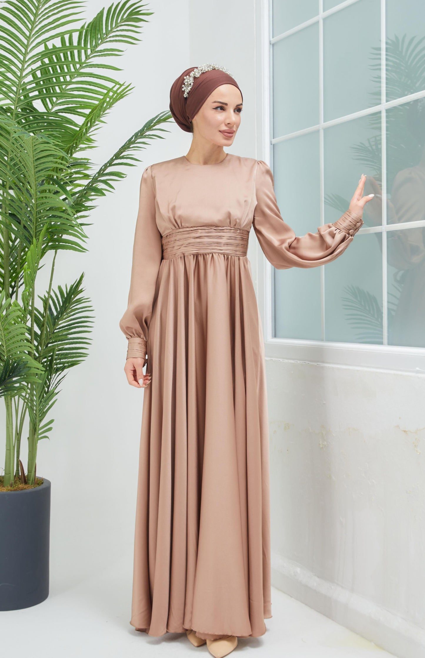 Hiba Satin Gown