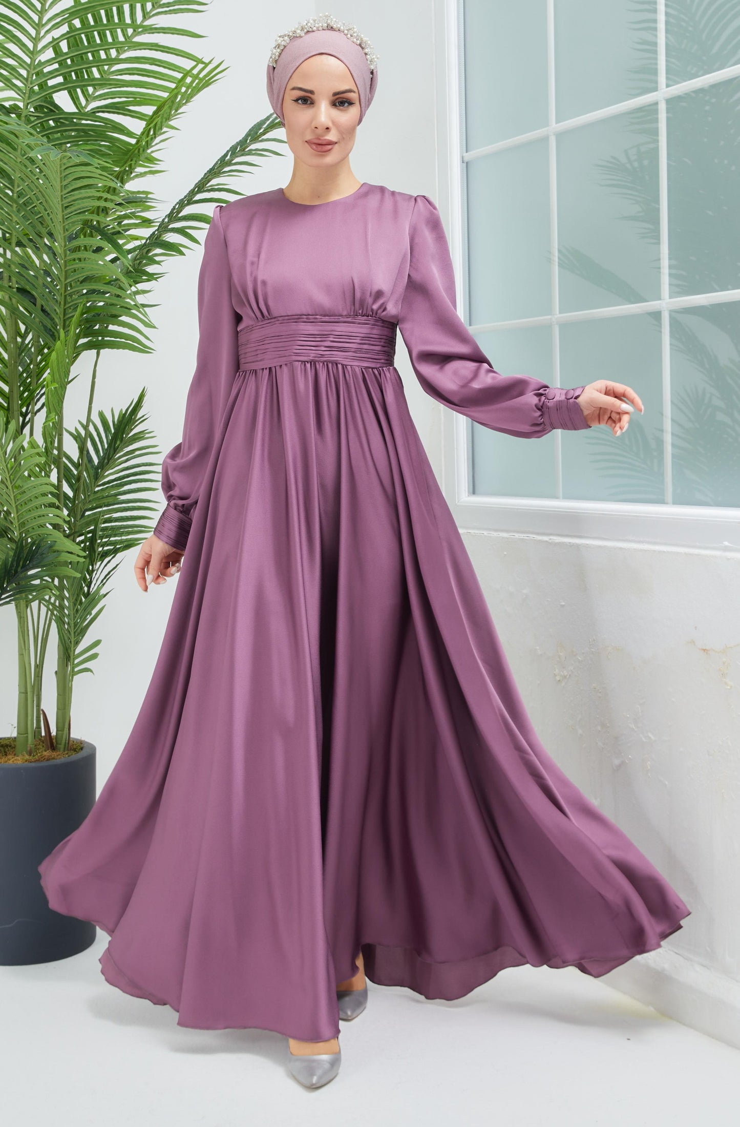 Hiba Satin Gown