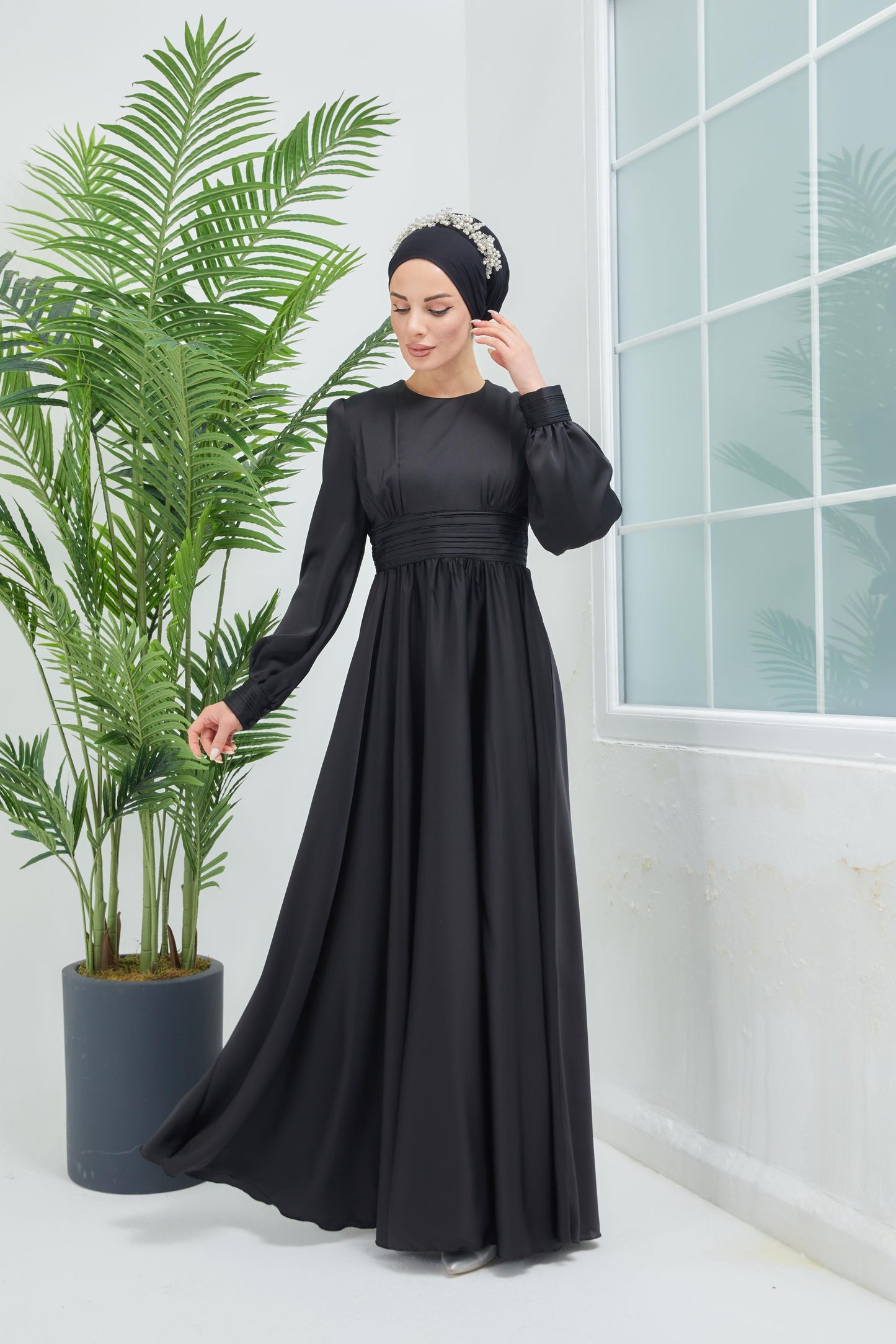 Hiba Satin Gown