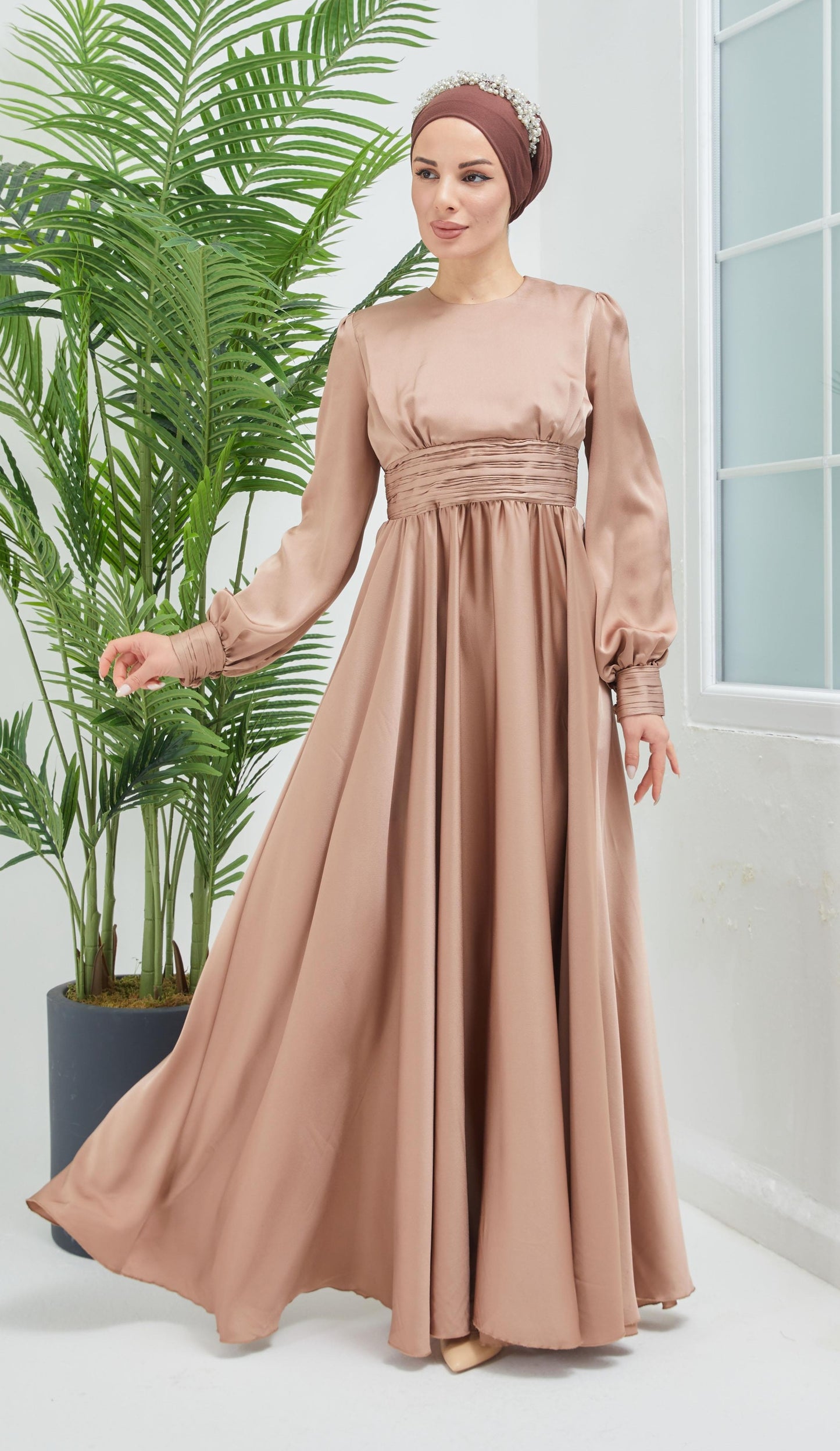 Hiba Satin Gown