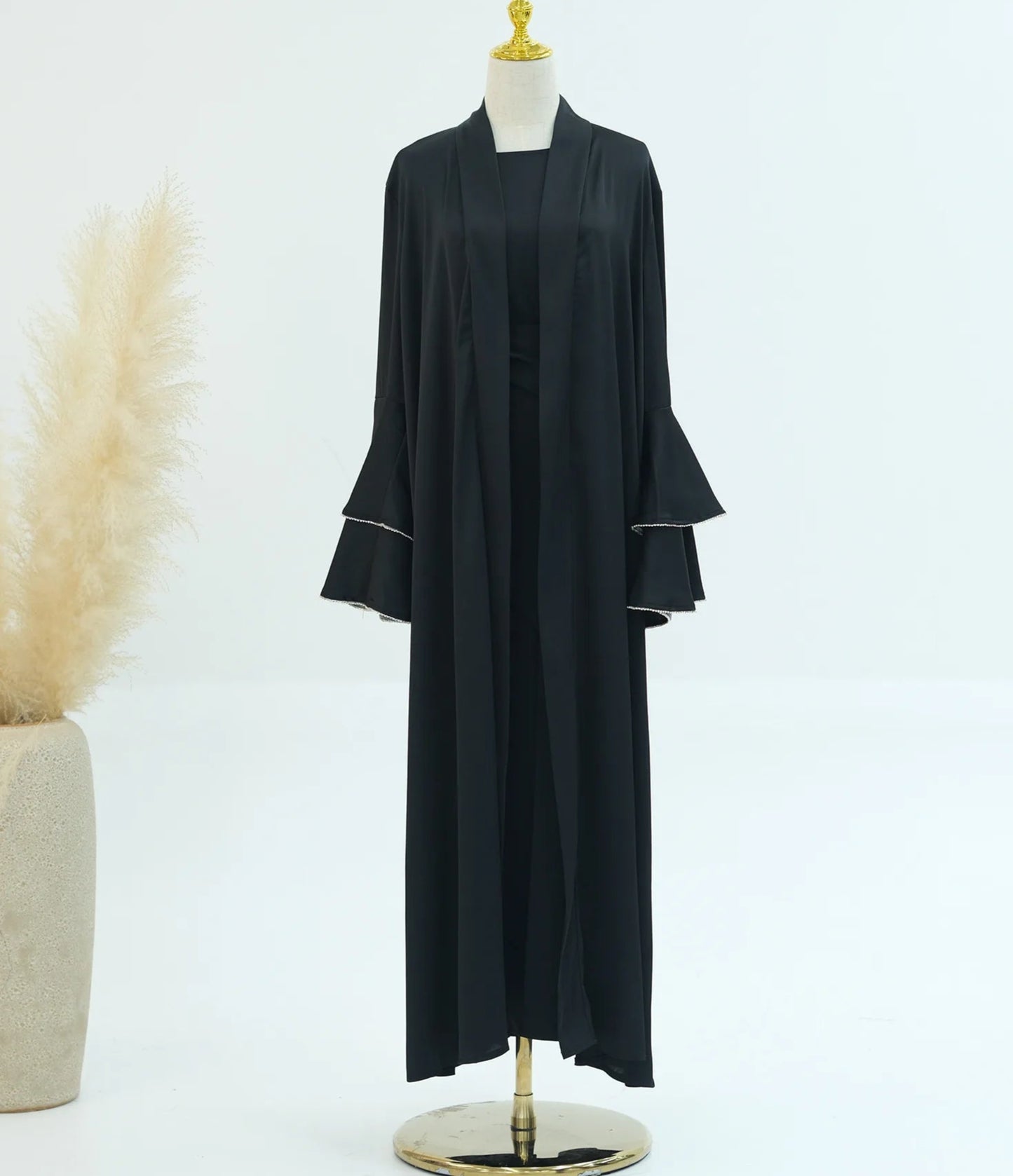 Humera Satin Abaya Set