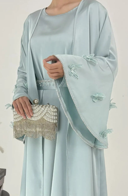 Nazia Beaded Abaya Set