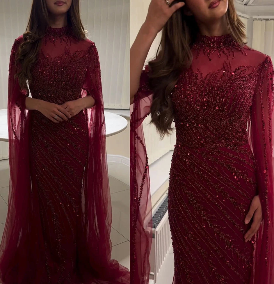 Ella Cape Gown
